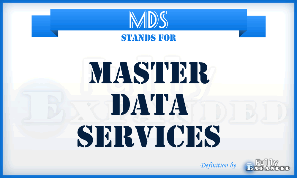MDS - Master Data Services