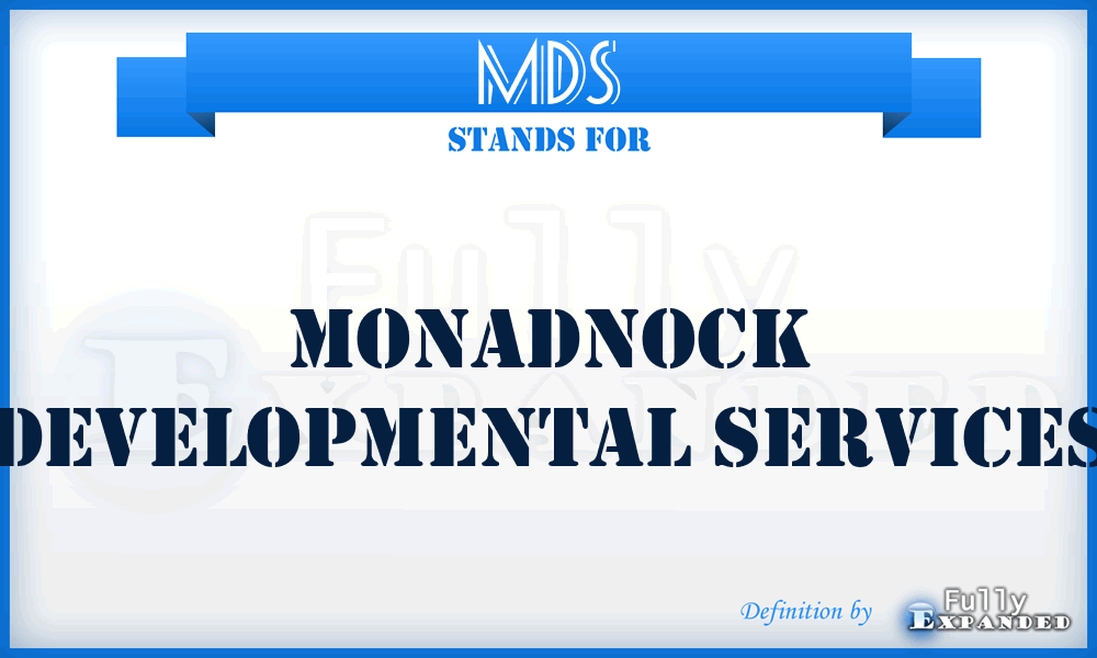 MDS - Monadnock Developmental Services