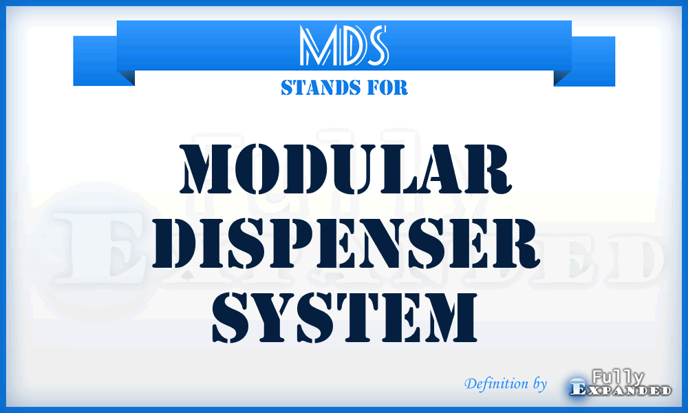 MDS - Modular Dispenser System