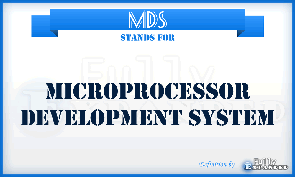 MDS - microprocessor development system