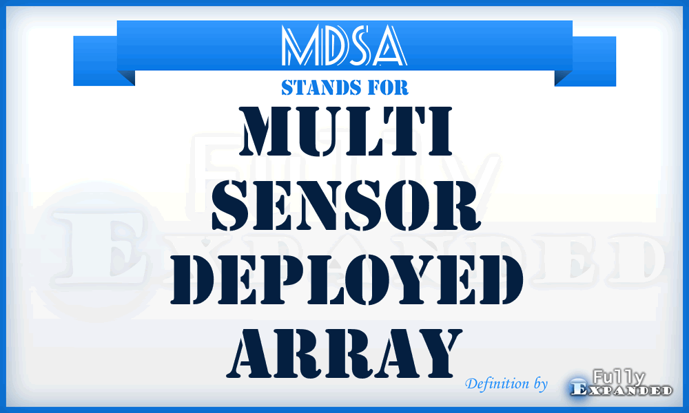 MDSA - Multi Sensor Deployed Array