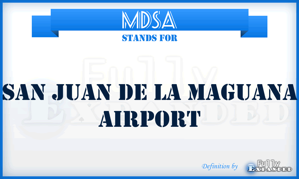 MDSA - San Juan De La Maguana airport
