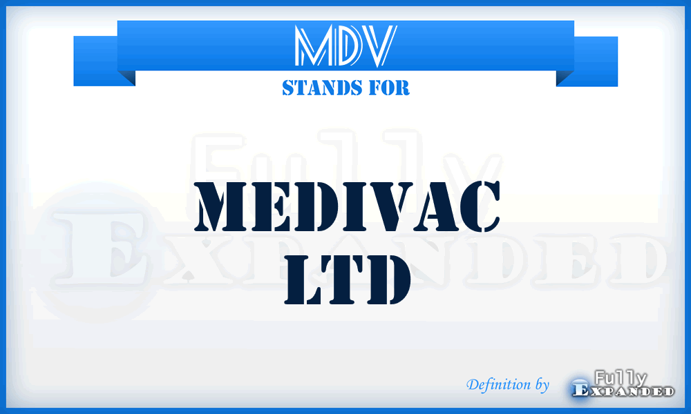 MDV - MediVac Ltd