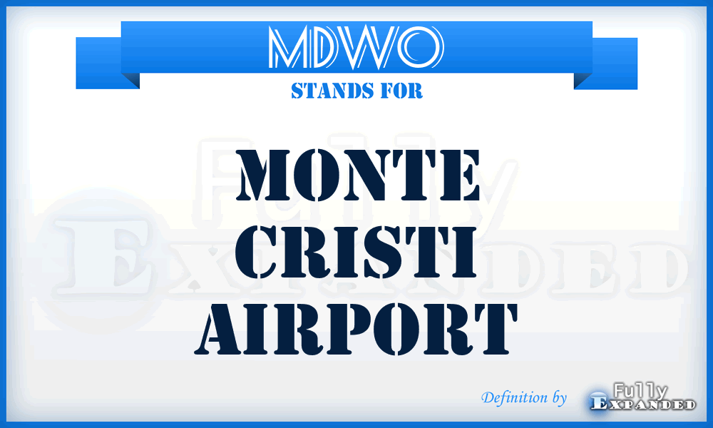 MDWO - Monte Cristi airport