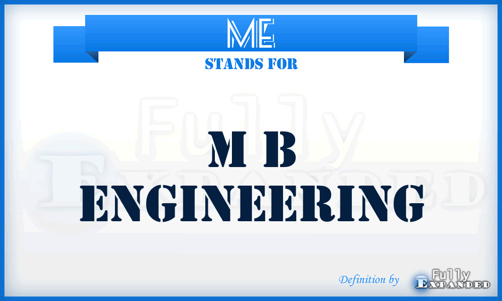 ME - M b Engineering