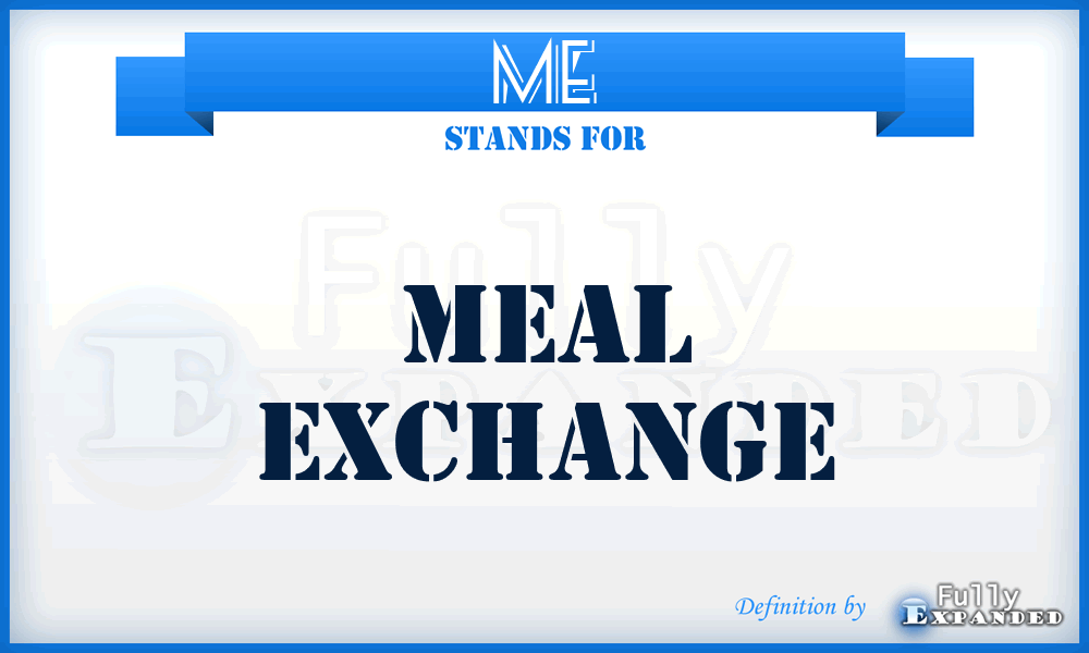 ME - Meal Exchange