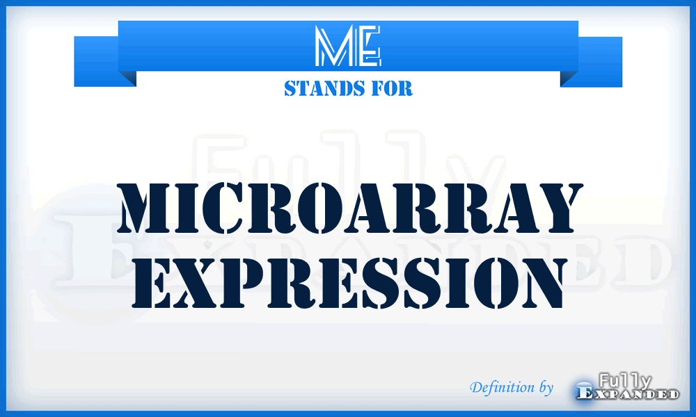 ME - Microarray Expression