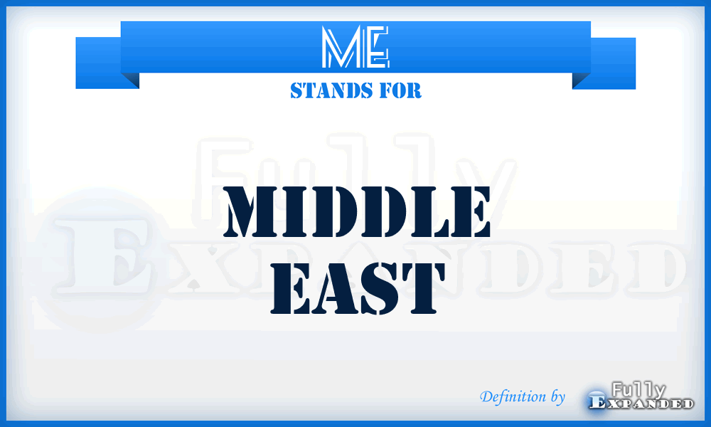 ME - Middle East