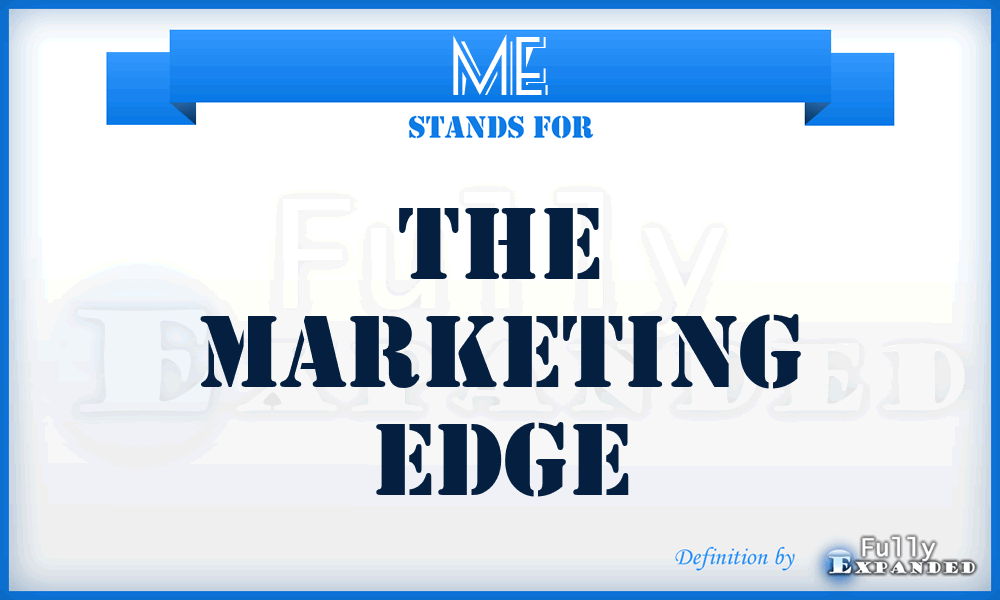 ME - The Marketing Edge