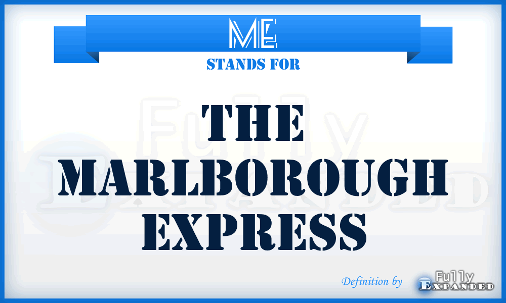 ME - The Marlborough Express