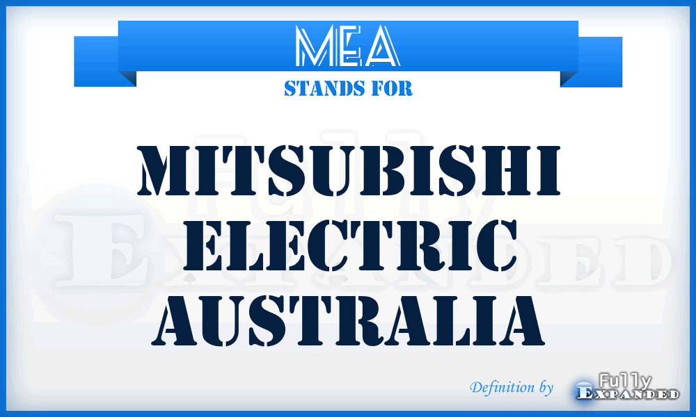 MEA - Mitsubishi Electric Australia