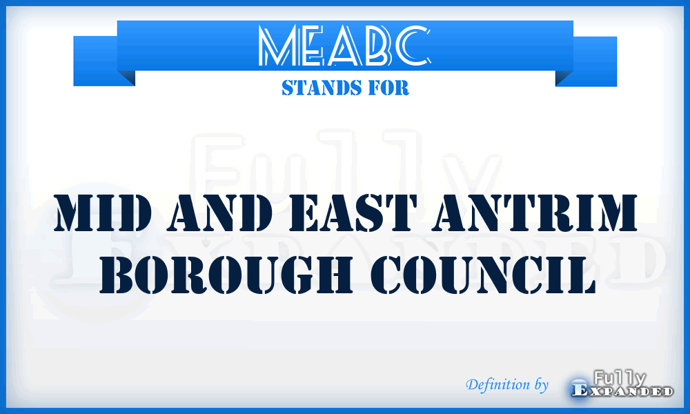MEABC - Mid and East Antrim Borough Council