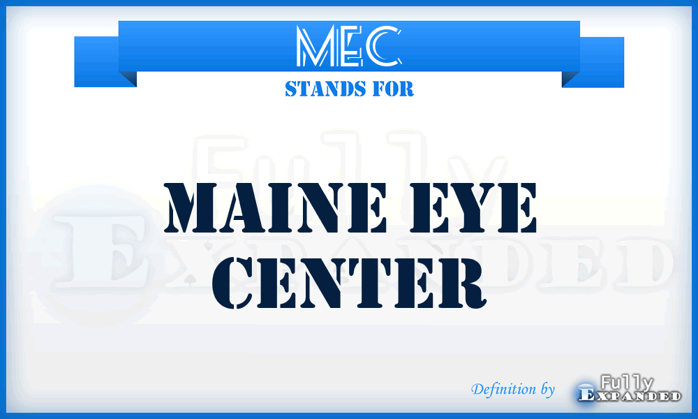 MEC - Maine Eye Center