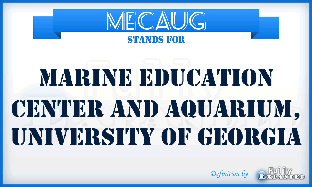 MECAUG - Marine Education Center and Aquarium, University of Georgia