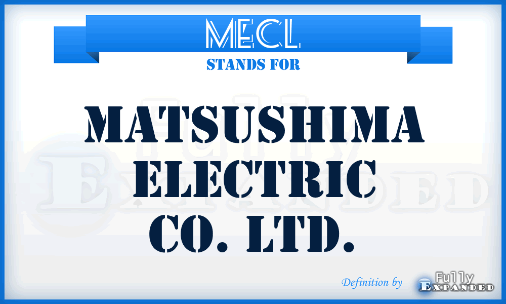 MECL - Matsushima Electric Co. Ltd.