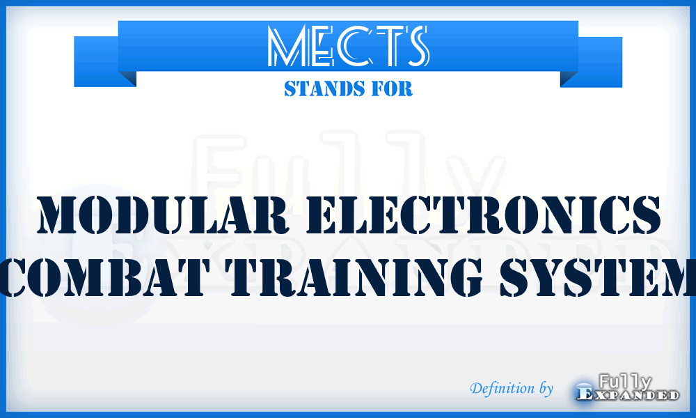 MECTS - Modular Electronics Combat Training System