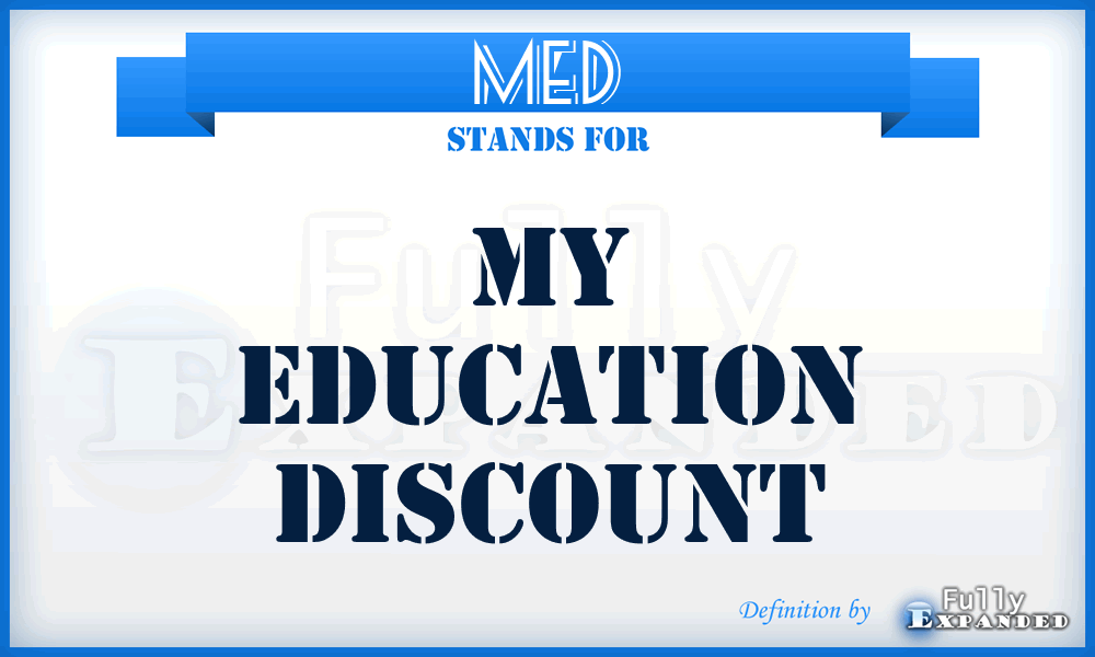 MED - My Education Discount