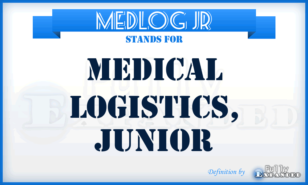 MEDLOG JR - medical logistics, junior