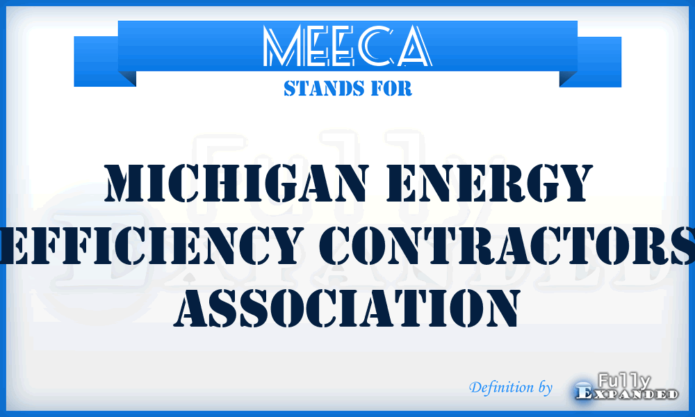 MEECA - Michigan Energy Efficiency Contractors Association
