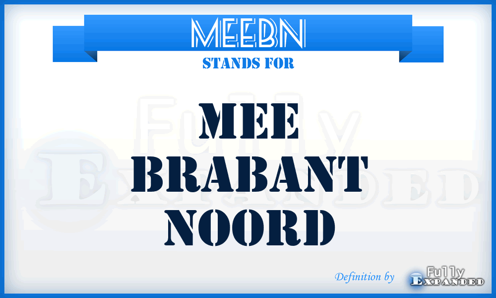 MEEBN - MEE Brabant Noord