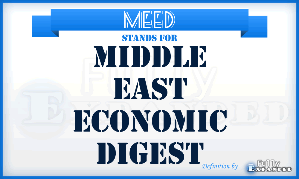 MEED - Middle East Economic Digest