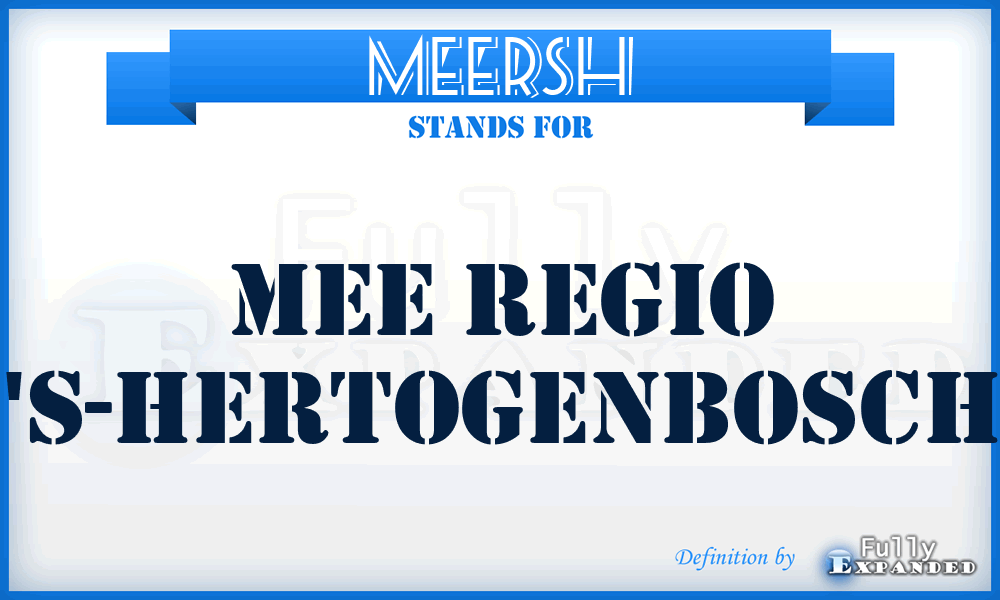 MEERSH - MEE Regio 'S-Hertogenbosch