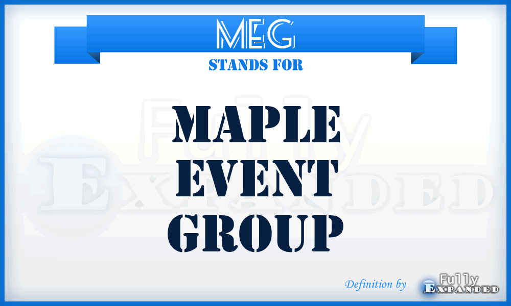 MEG - Maple Event Group