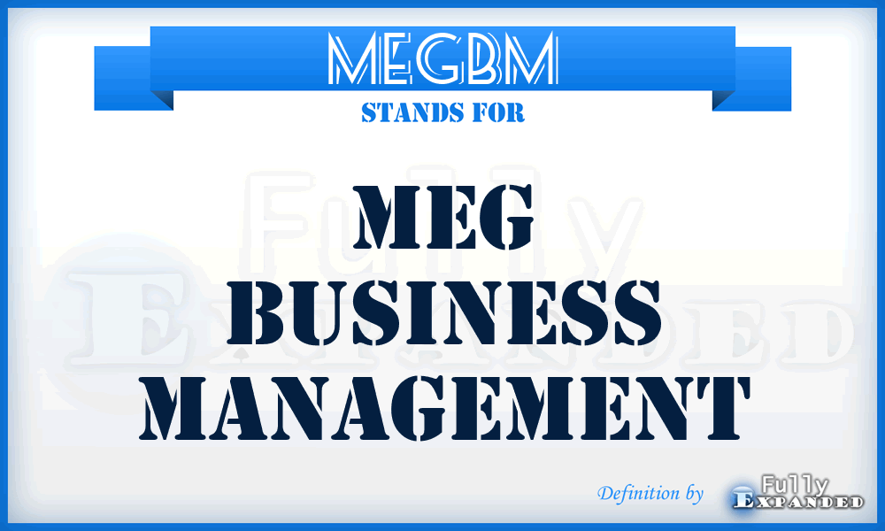 MEGBM - MEG Business Management