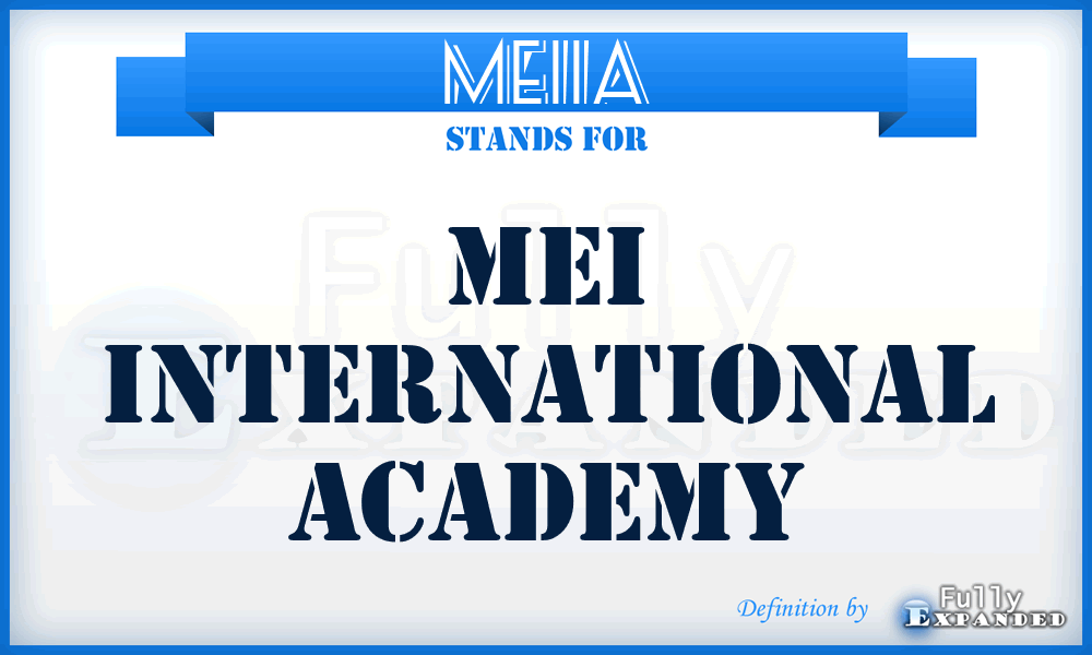 MEIIA - MEI International Academy