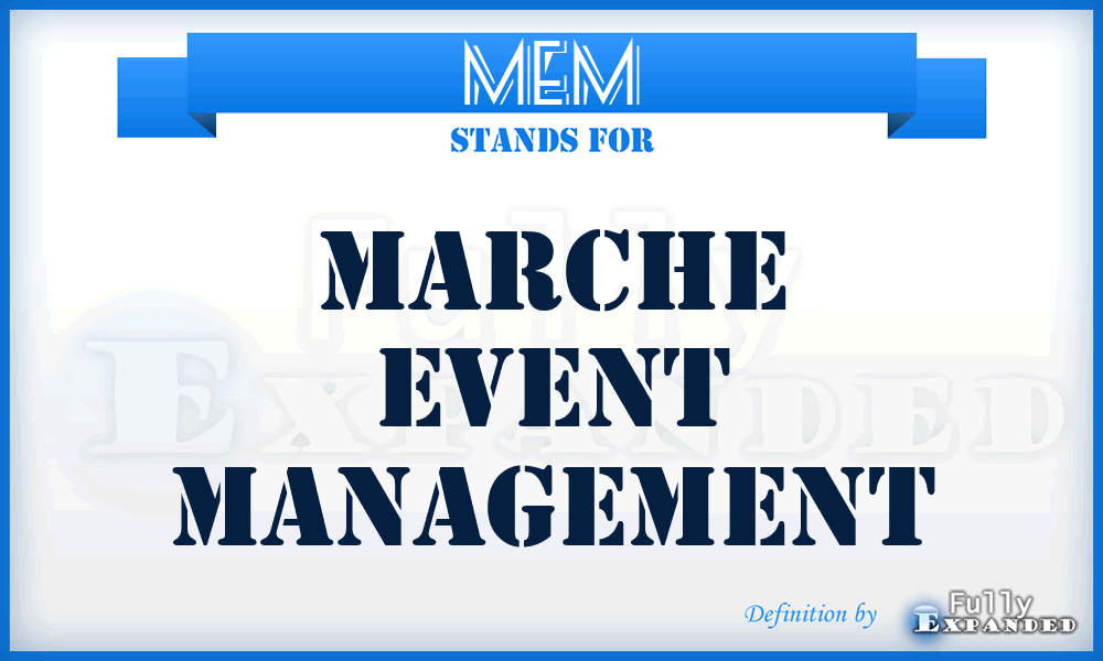 MEM - Marche Event Management