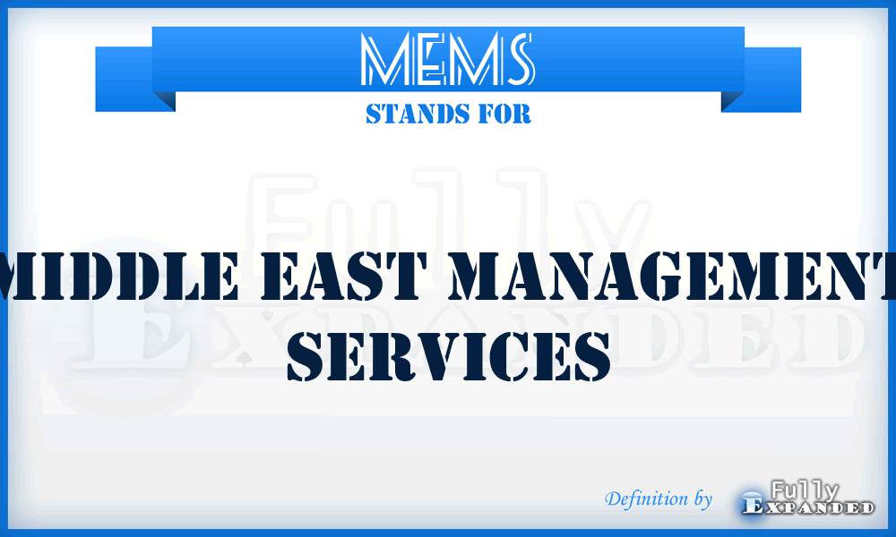 MEMS - Middle East Management Services