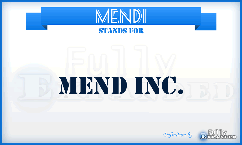 MENDI - MEND Inc.