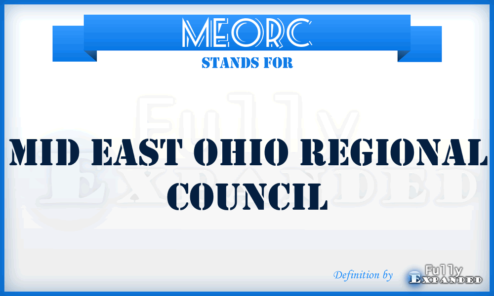 MEORC - Mid East Ohio Regional Council