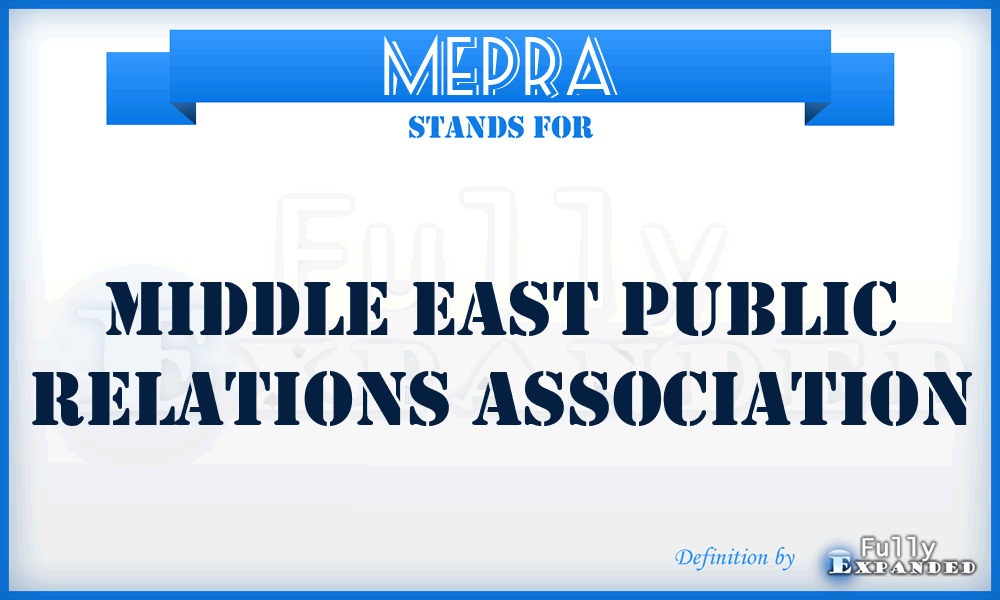MEPRA - Middle East Public Relations Association