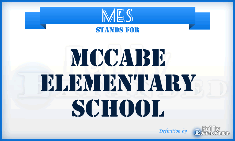 MES - Mccabe Elementary School