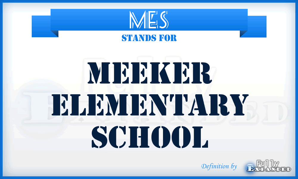 MES - Meeker Elementary School