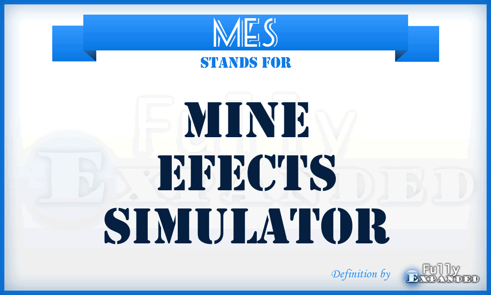 MES - Mine Efects Simulator