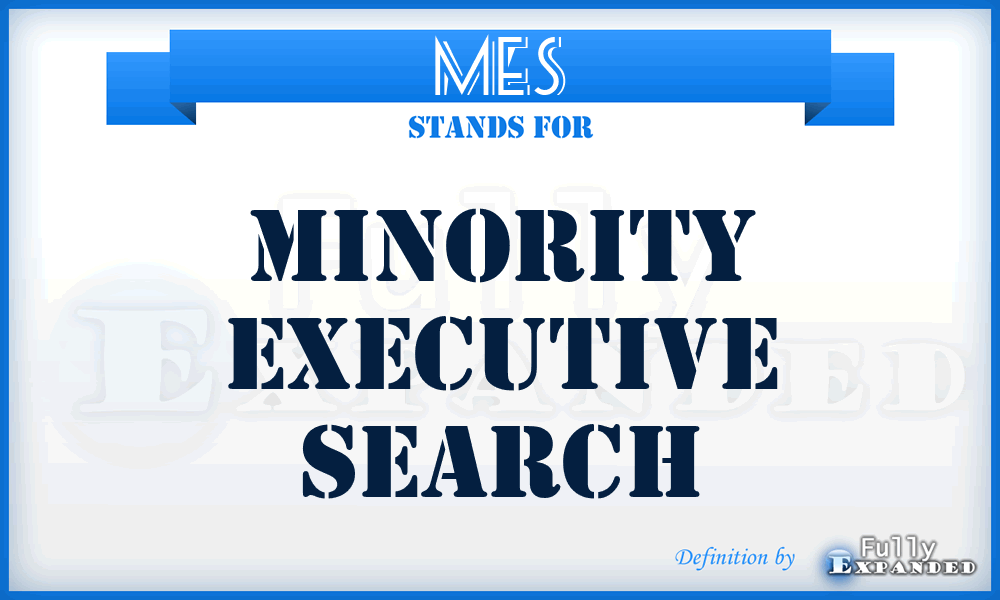 MES - Minority Executive Search