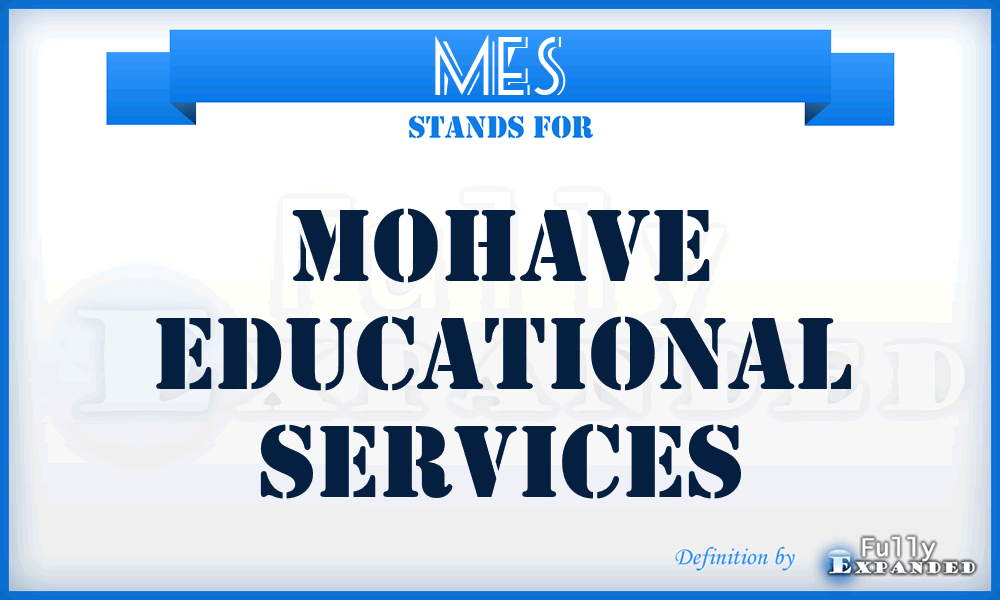 MES - Mohave Educational Services