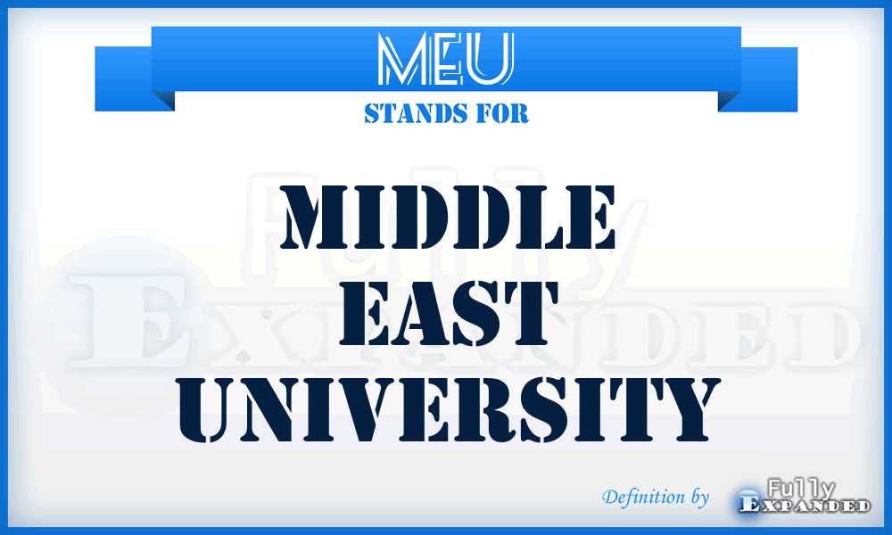 MEU - Middle East University