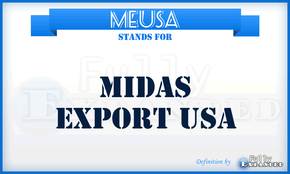 MEUSA - Midas Export USA