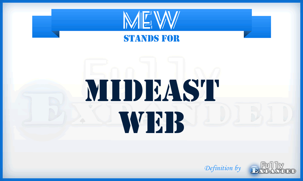 MEW - MidEast Web