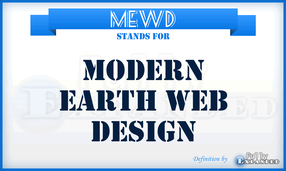 MEWD - Modern Earth Web Design