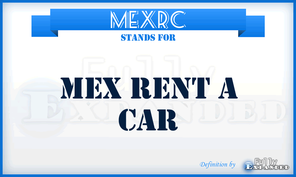MEXRC - MEX Rent a Car