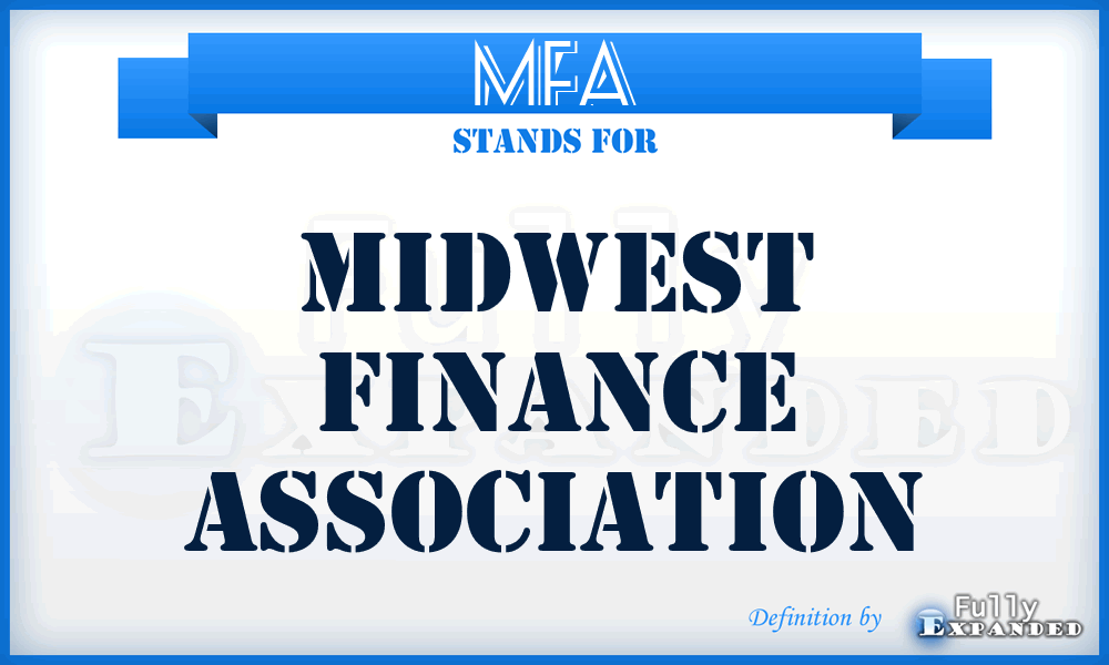 MFA - Midwest Finance Association