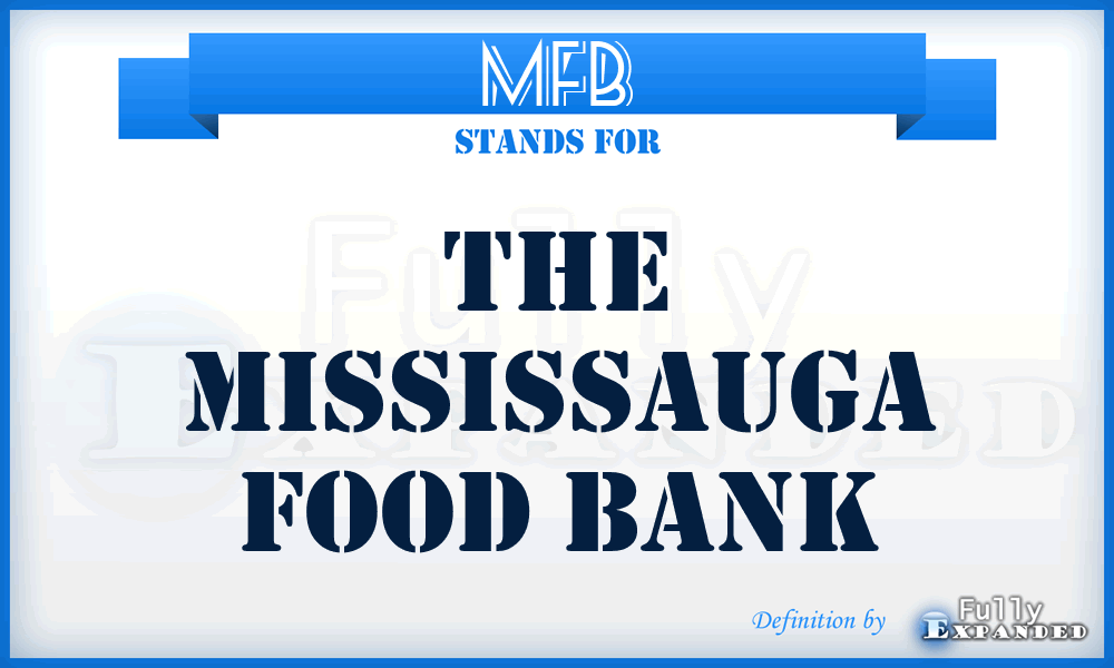 MFB - The Mississauga Food Bank