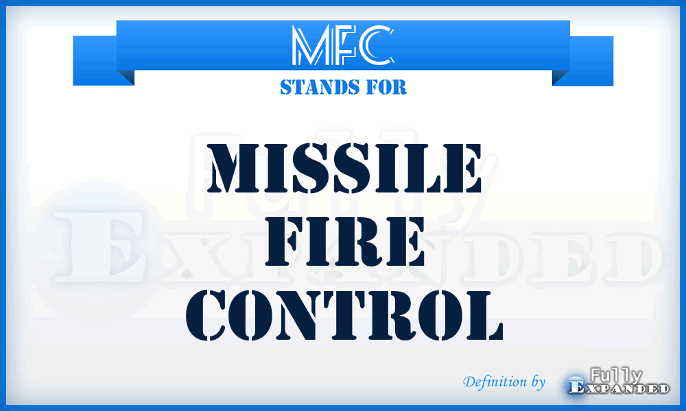 MFC - missile fire control