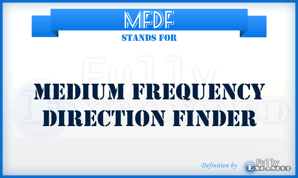 MFDF - Medium Frequency Direction Finder