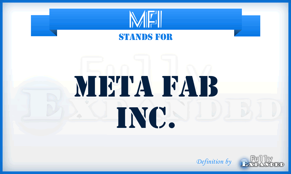 MFI - Meta Fab Inc.