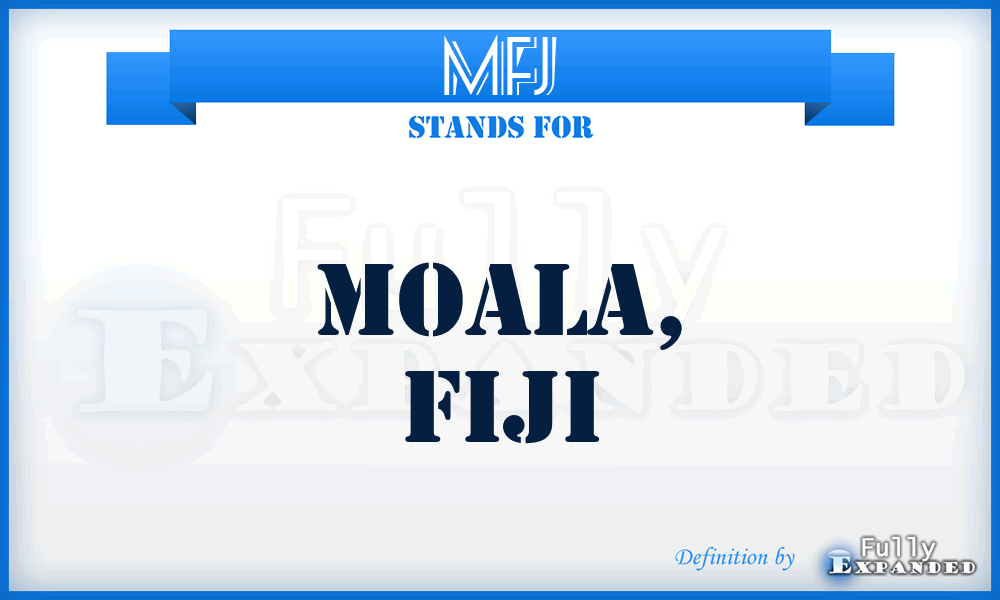 MFJ - Moala, Fiji
